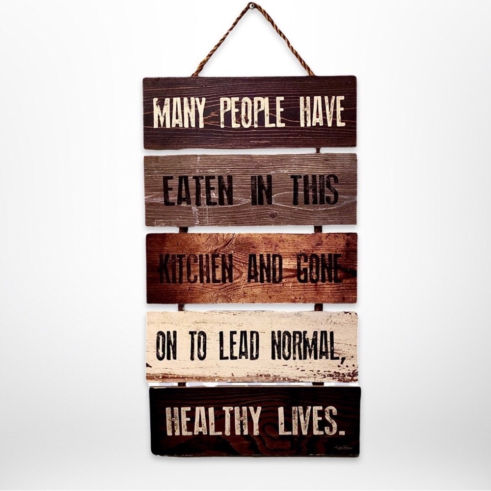 Rustic Farmhouse Kitchen Wall Decor Hanging Sign